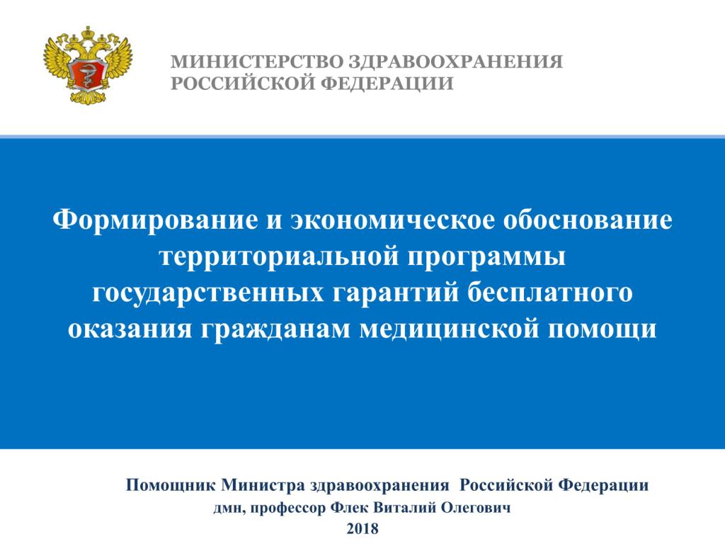 Формирование и обоснование территориальной программы